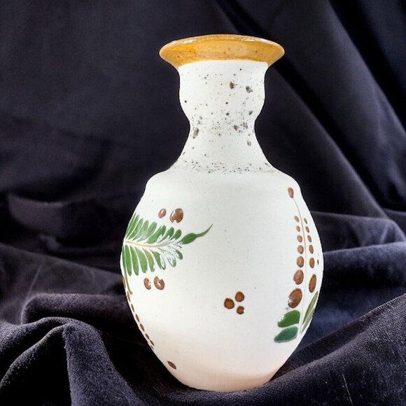 Mexico Folk Art Pottery Vase Tonala Talavera Ceramic Hand Painted Stoneware VTG - Picture 2 of 16